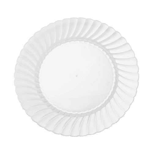 WNA RSCW91512 Classicware Plastic Plates, 9 Inch Diameter, Clear, Pack of 12 (Case of 15 Packs)