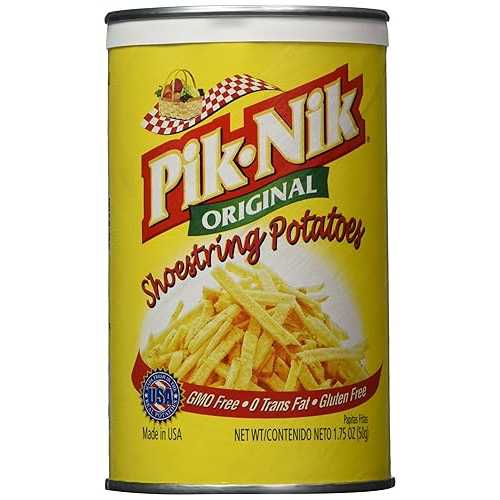 Pik-nik オリジナル シューストリング ポテト、1.75 オンス (4 個パック) Pik-nik Original Shoestring Potatoes, 1.75 oz (Pack of 4)