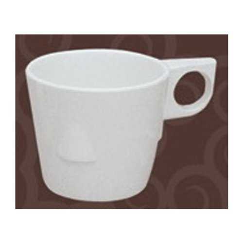 Yanco NS-9011W Coupe Pattern Coffee/Tea Cup, 8 薬局衡オンス Capacity, 3\" Diameter, 2.75\"" Height, Melamine, White Color, Pack of 48"