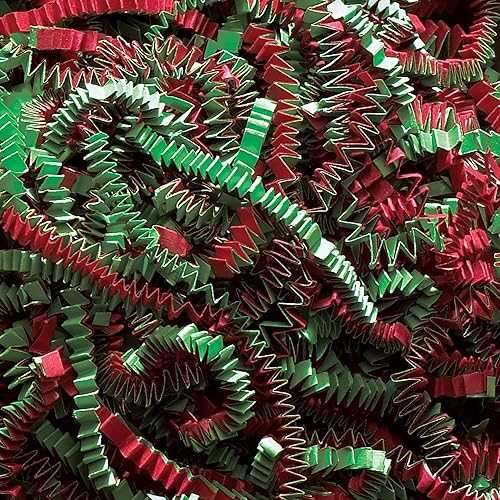 Partners Brand PCPB10CC Crinkle Paper, 10 lb., Christmas Blend