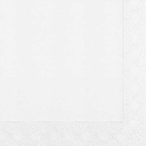 Hoffmaster 180705 Dinner Napkin, Regal Embossed, 3-Ply, 1/4 Fold, 17" Length x 17" Width, White (Pack of 2000)|Glomarket