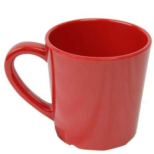 Yanco MS-9018RD Mile Stone Coffee/Tea Mug/Cup, 7 OZ Capacity, 3\