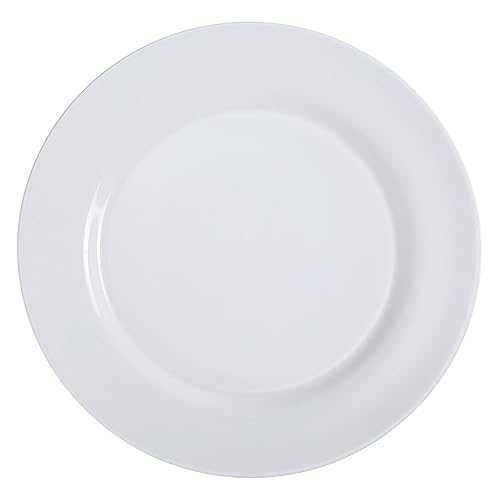 Yanco PS-16 ディナープレート、直径10.5インチ、磁器、ボーンホワイト、12個パック Yanco PS-16 Dinner Plate, 10.5\