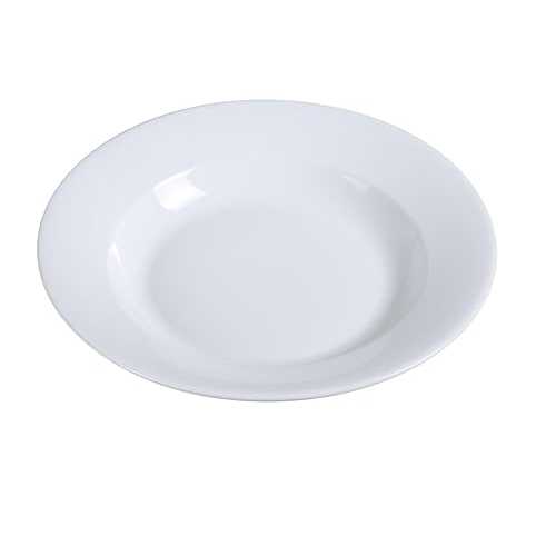 Yanco AC-120 ABCO 12\" Pasta Bowl, 30 oz Capacity, Porcelain, Super White, Pack of 12