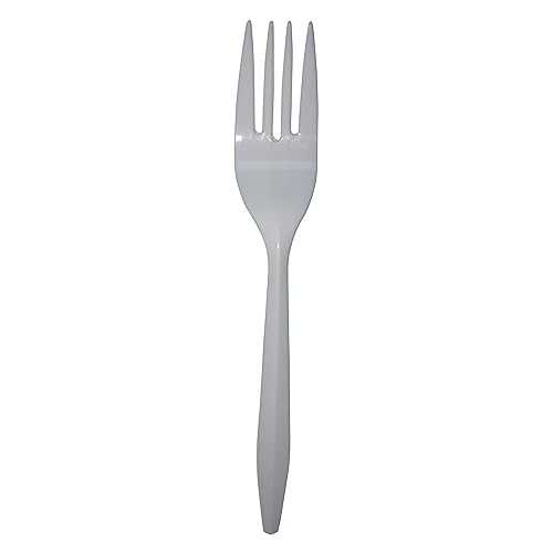 E175001 Empress Medium Weight Fork Polypro White, Dense Pack 1000 / cs