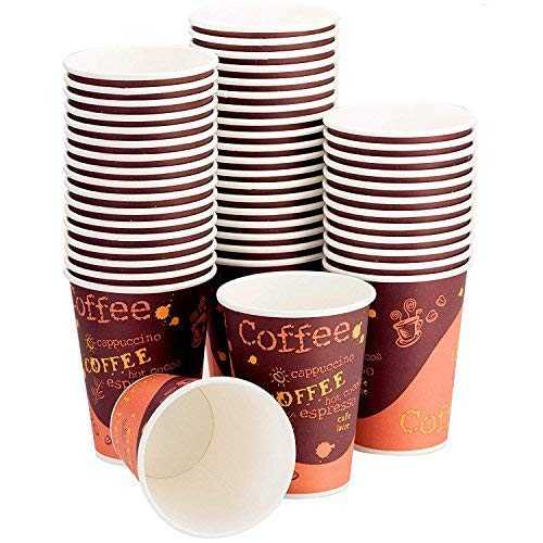 Avant Grub Leak-Free, Disposable 12 Oz Paper Coffee Cup Set, 200 Pack. BPA Free Hot Drink Cups For Teas, Lattes, Ciders and More At Kiosks, Shops, Cafes, and Concession Stands