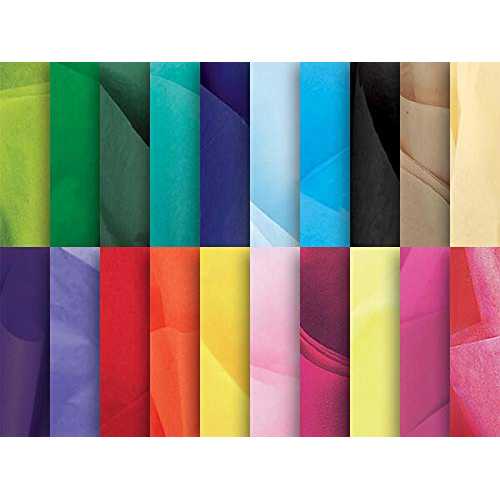 20 色のギフトラップ詰め合わせティッシュペーパー 20 x 30 サイズ 480 パック A1BakerySupplies 米国製 A1 Bakery Supplies 20 Color Gift Wrap Assorted Tissue Paper 20 x 30 Size 480 Pack by A1BakerySupplies Made in USA｜Glomarket