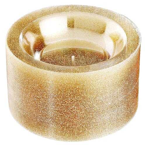 Liacere 60Pieces Gold Plastic Bowls-Disposable Gold Glitter Dessert Bowls-12OZ Premium Plastic Soup Bowls for Wedding &Parties & Christmas & New Year