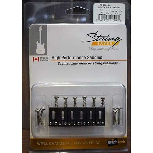 GRAPH TECH GUITAR LABS String Saver by Graph Tech Saddle Strat & Tele Style Offset (6 Pcs) PS-8001-00