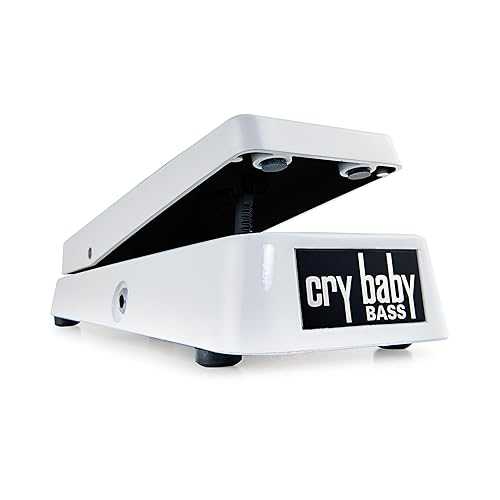 JIM DUNLOP 105Q Cry Baby Bass Wah Guitar Effects Pedal, White|Glomarket