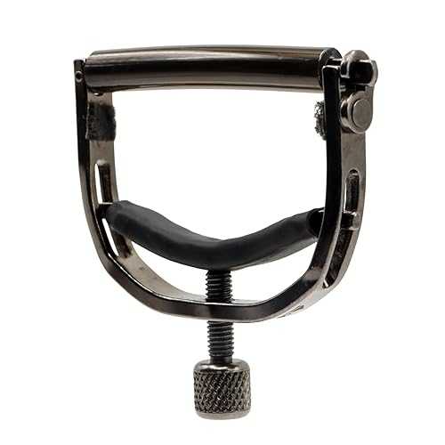 Paige 6-String Guitar Capo ? Precision USA-Made Capo for Acoustic 6-String Guitars - Smokey Black Finish