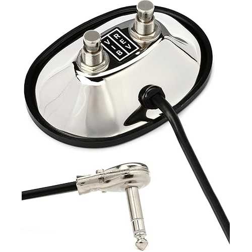 Fender 2 ボタン フットスイッチ: ビブラート/リバーブ オン/オフ (1/4 インチ ジャック付き) Fender 2-Button Footswitch: Vibrato/Reverb On/off with 1/4-Inch Jack|Glomarket