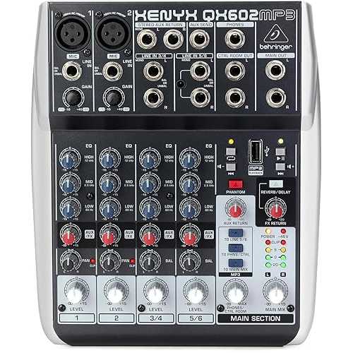 Behringer Xenyx QX602MP3 Mixer with USB MP3 Playback 26,213円