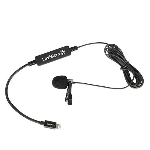 Saramonic ブロードキャスト ラベリア マイク (Lightning 出力コネクタ付き) プロフェッショナル ビデオ マイク (LAVMICRODI) Saramonic Broadcast Lavalier Microphone with Lightning Output Connector Professional Video Microphone (LAVMICRO