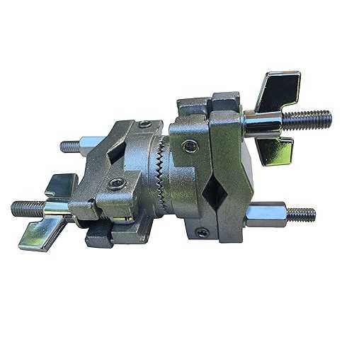 AIAS Rotating Multi Angle Clamp for Drums ? Adjustable Drum Hardware Clamp with Toothed Lock ? Fits 3/8\