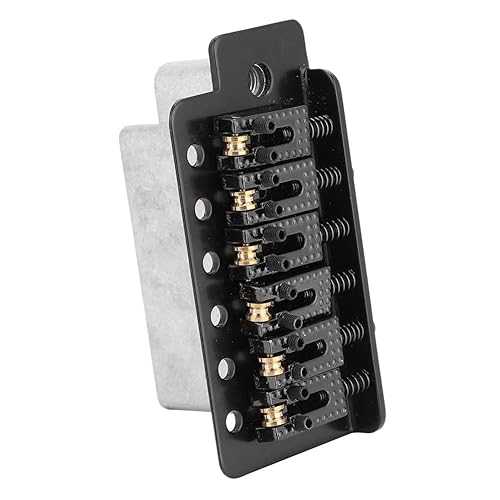 RiToEasysports Guitar Tremolo Bridge,Tremolo System with Roller Single Locking Vibrato Bridge Tailpiece for ST Guitar Replacement. (black) Guitar Tremolo Bridge Block Guitar ocaster Tremolo Bridge