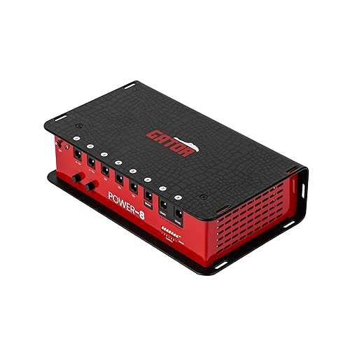 Gator Cases Guitar Effects Pedal Power with 8 Isolated Outputs | Maximum Output Current: 1600mA (GTR-PWR-8)