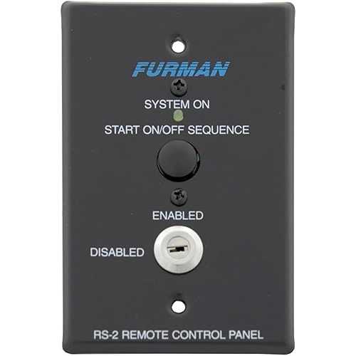 Furman RS-2 リモート システムは、Furman 電源シーケンサー、キースイッチ パネル、維持または瞬間的な接点オン/オフ シーケンスの制御 Furman RS-2 Remote System Control of Furman Power Sequencers, Keyswitch Panel, Maintained or Momentary C