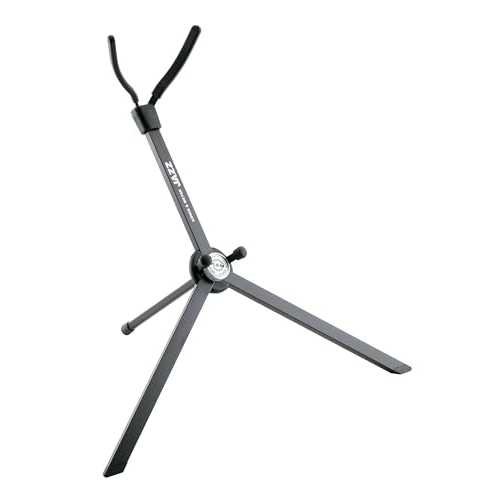 K&M K&ouml;nig & Meyer Jazz Saxophone In-Bell Tripod 3 Leg Stand 14335.000.55 | Professional Grade for all Musicians | Lightweight & Compact | Stable Secure Tenor Base | Made in Germany Black｜Glomarket