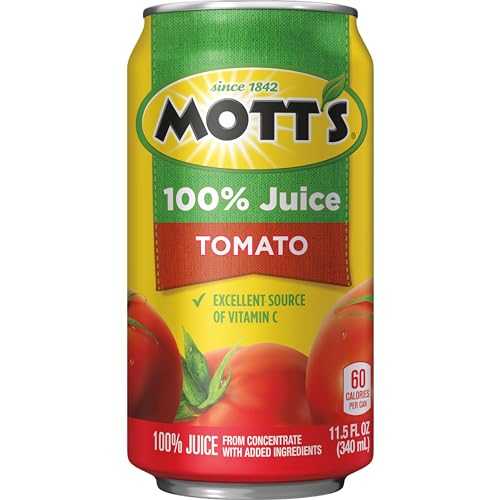 Mott's 100% トマトジュース、11.5 液量オンス缶、24 個 Mott's 100% Tomato Juice, 11.5 Fluid Ounce Can, 24 Count