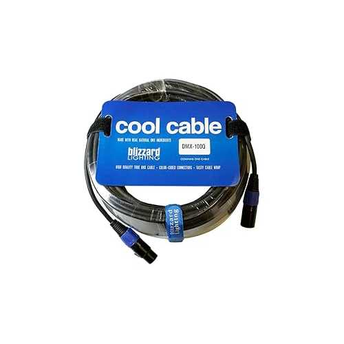 Blizzard Lighting DMX100Q 100 フィート 3 ピン DMX ケーブル Blizzard Lighting DMX100Q 100 Foot 3-Pin DMX Cable