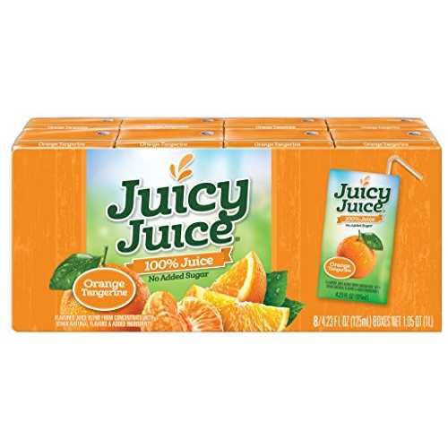 ジューシージュースオレンジタンジェリン、4.23オンスボックス、8個（5個パック） Juicy Juice Orange Tangerine, 4.23 Ounce Boxes, 8 Count (Pack of 5)