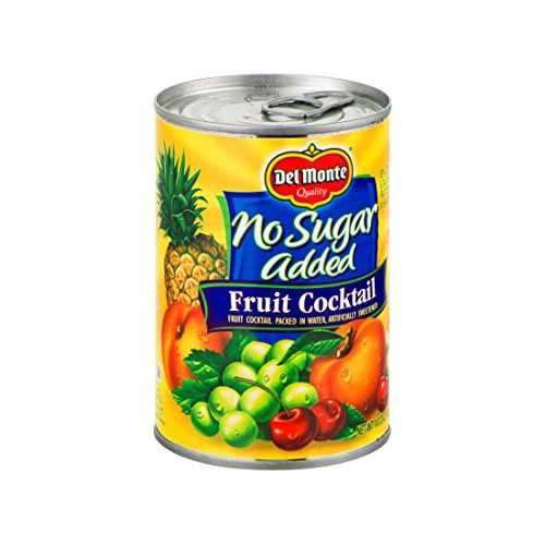 Del Monte MONTE No Sugar Added Fruit Cocktail, Canned Fruit, 12 Pack, 14.5 oz Can 2400013211