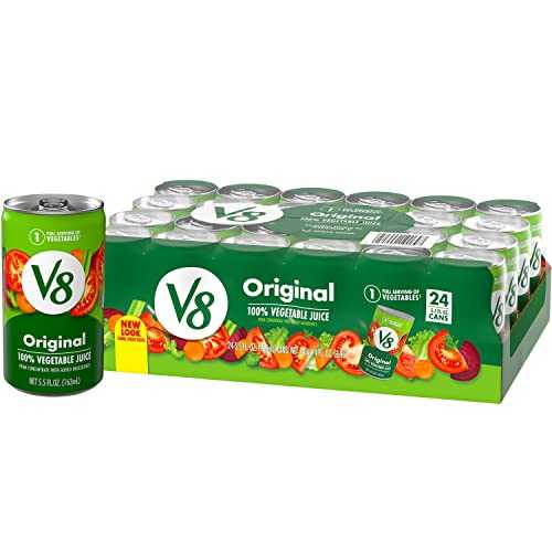 163ml (24? ?), ????, V8 ???? 100% ?? ??, 163ml ? (24? ?) V8 Original 100% Vegetable Juice, 5.5 fl oz Can (24 Pack)
