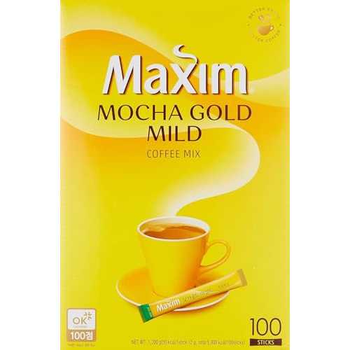 マキシム モカ ゴールド マイルド コーヒー ミックス 12g X 100個 (2.64 ポンド) Maxim Mocha Gold Mild Coffee Mix 12g X 100pc (2.64 Pound)