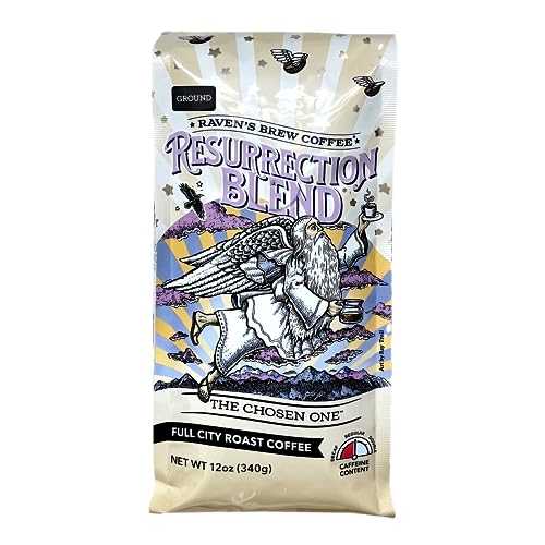 ???? ?? ?? ?? ???? ???? ???, ? ?? ??? 12?? ?? Raven's Brew Coffee Full Bodied Coffee Full City Roast Roast Ground - Resurrection Blend 12oz