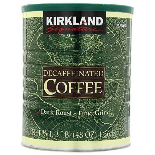 カークランド シグネチャー 100% コロンビア ダークロースト カフェインレス挽いたコーヒー - 1.36kg Kirkland Signature 100% Colombian Dark Roast Decaffeinated Ground Coffee - 1.36kg