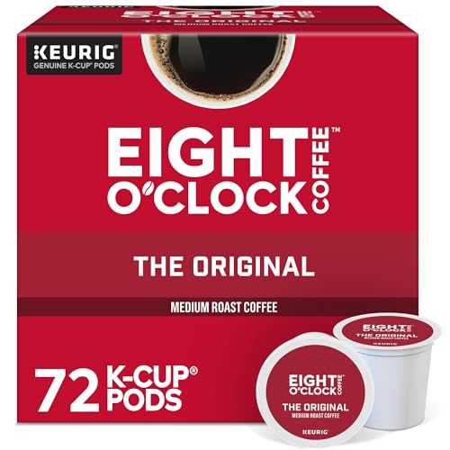 Eight O\'Clock Coffee オリジナル、シングルサーブ キューリグ K カップ ポッド、ミディアム ロースト コーヒー ポッド、72 個 Eight O\'Clock Coffee The Original, Single-Serve Keurig K-Cup Pods, Medium Roast Coffee Pods, 72 Count