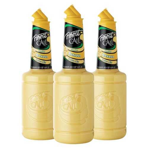 Finest Call プレミアム バナナピューレ ドリンク ミックス、1 リットル ボトル (33.8 液量オンス)、3 個パック Finest Call Premium Banana Puree Drink Mix, 1 Liter Bottle (33.8 Fl Oz), Pack of 3