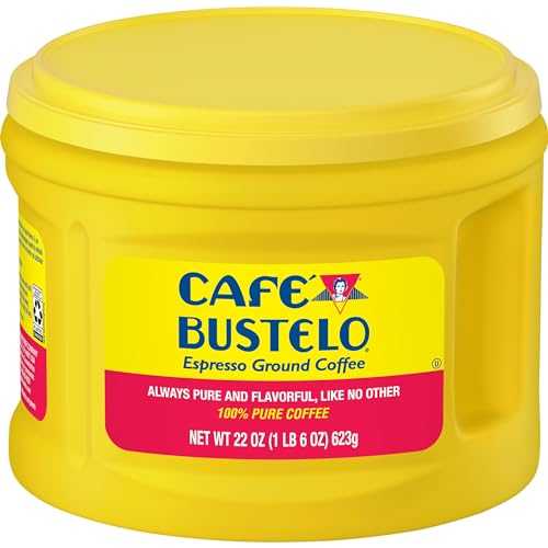 カフェ バステロ エスプレッソ ダークロースト グラウンド コーヒー、22 オンス (6 個パック) Cafe Bustelo Caf・・ Bustelo Espresso Dark Roast Ground Coffee, 22 Ounces (Pack of 6)