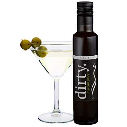 Calivirgin Dirty Martini Mix - 認定オーガニックオリーブブラインを使用 - 厳選されたカリフォルニアオリーブからの天然ダーティーマティーニジュース - 保存料不使用 Calivirgin Dirty Martini Mix - Uses Certified Organic Olive Brine - All-Natu