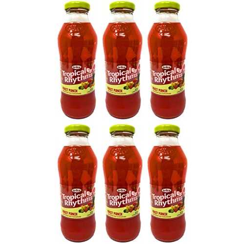 グレース トロピカル リズム フルーツポンチ ジャマイカ フルーツ ジュース 16 オンス、6 パック Grace Tropical Rhythms Fruit Punch Jamaican Fruit Juice 16oz, 6 Pack
