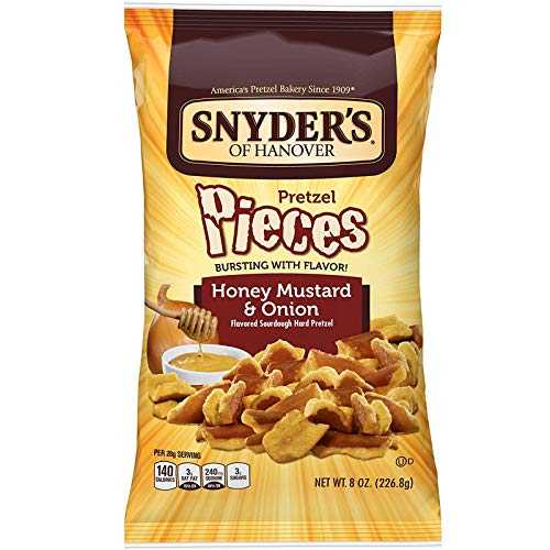 S-L Snacks National Snyder's of Hanover Pretzel Pieces, Honey Mustard and Onion , 8.0 oz画像