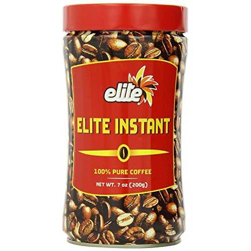 エリート コーヒー インスタント缶、7 オンス缶 (2 個パック) Elite Coffee Instant Tin, 7-Ounce Tins (Pack of 2)