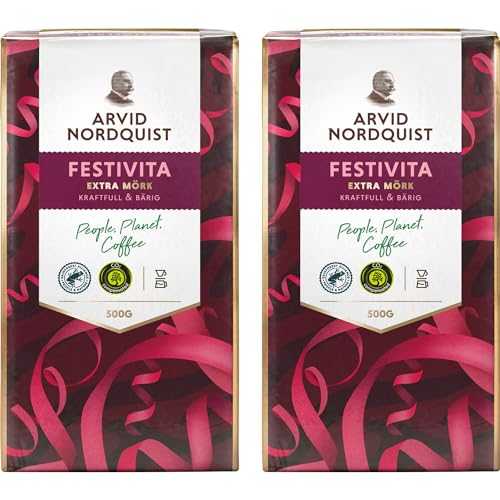 Arvid Nordquist クラシック コーヒー エクストラ ダーク ロースト 2 パック 17.6oz/500g Arvid Nordquist Classic Coffee Extra Dark Roast 2 Packs 17.6oz/500g