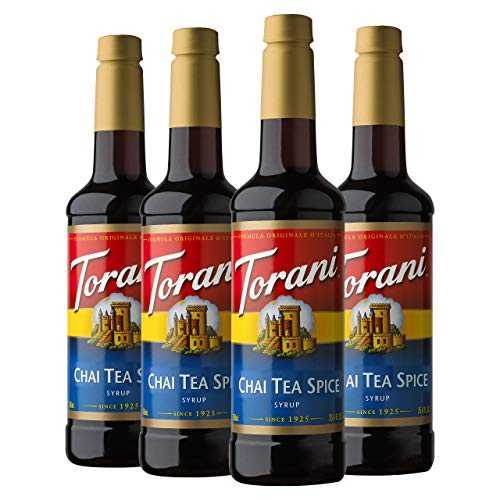 Torani シロップ、チャイティースパイス、25.4 オンス (4 個パック) Torani Syrup, Chai Tea Spice, 25.4 Ounces (Pack of 4)