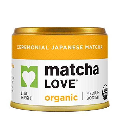 Matcha Love Ceremonial Green Tea オーガニック 0.7 オンス キャニスター (1 個パック) 緑茶パウダー Matcha Love Ceremonial Green Tea Organic 0.7 Ounce Canister (Pack of 1) Green Tea Powder