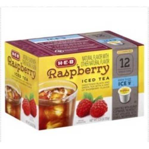 HEB アイスティー シングルサーブ カップ 12 cts. ラズベリー(2個入り) HEB H.E.B Iced Tea Single Serve Cups 12 cts. Raspberry (Pack of 2)