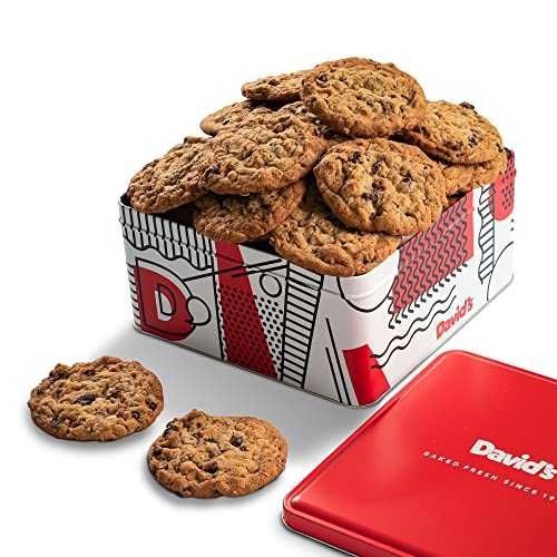 David's Cookies 2lbs Oatmeal Raisin Fresh Baked Cookies - Delectable & Premium Ingredients - No Added Preservatives Cookie Gift Basket