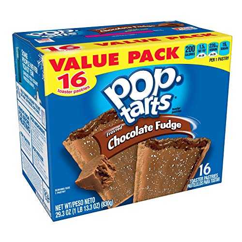Pop-Tarts Breakfast Toaster Pastries, Frosted Chocolate Fudge Flavored, Value Pack, 29.3 oz (16 Count)(Pack of 8) 13,701円