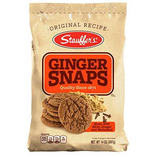 Stauffers ジンジャースナップバッグ、14 オンスバッグ (6 個パック) Stauffers Ginger Snaps Bag, 14-Ounce Bags (Pack of 6)