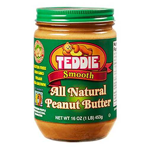 Teddie All Natural Old Fashion Smooth Peanut Butter (Pack of 3)