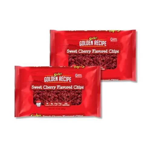 Gurley's Cherry Flavored Baking Chips, Sweet Cherry Chips for Baking, Ideal for Cakes, Cookies, Frosting & Desserts, 10 oz (Pack of 2)