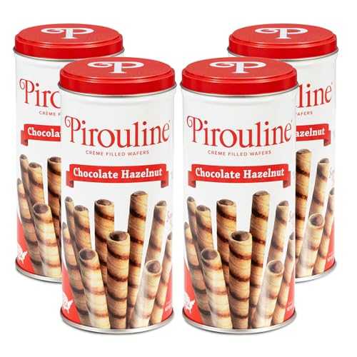 ?? ? ??? ??? ???? ??? ?? ? ??? - 92?? (4?) Pirouline Rolled Wafers ? Chocolate Hazelnut ? Rolled Wafer Sticks, Cr・・me Filled Wafers, Rolled Cookies for Coffee, Tea, Ice Cream, Snacks, Par