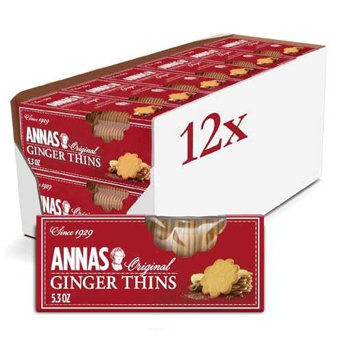 Annas Thins - ジンジャーペッパーカコール - 5.25 オンス (12 個パック) 非遺伝子組み換え + ビーガン Annas Thins - Ginger Pepparkakor - 5.25 Ounce (Pack of 12) non GMO + Vegan 6,918円