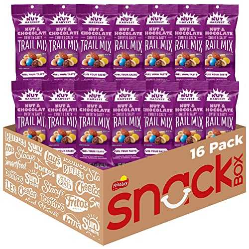 ?? ???? & ??? ??, 2.25??, 16? Nut Harvest, Nut & Chocolate Mix, 2.25 Ounce (Pack of 16)